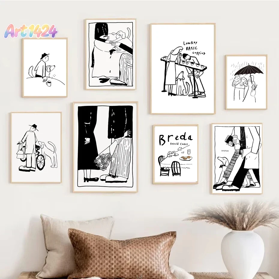 Modern Korean Lifestyle - 1 pièce Affiche d'art minimaliste scandinave