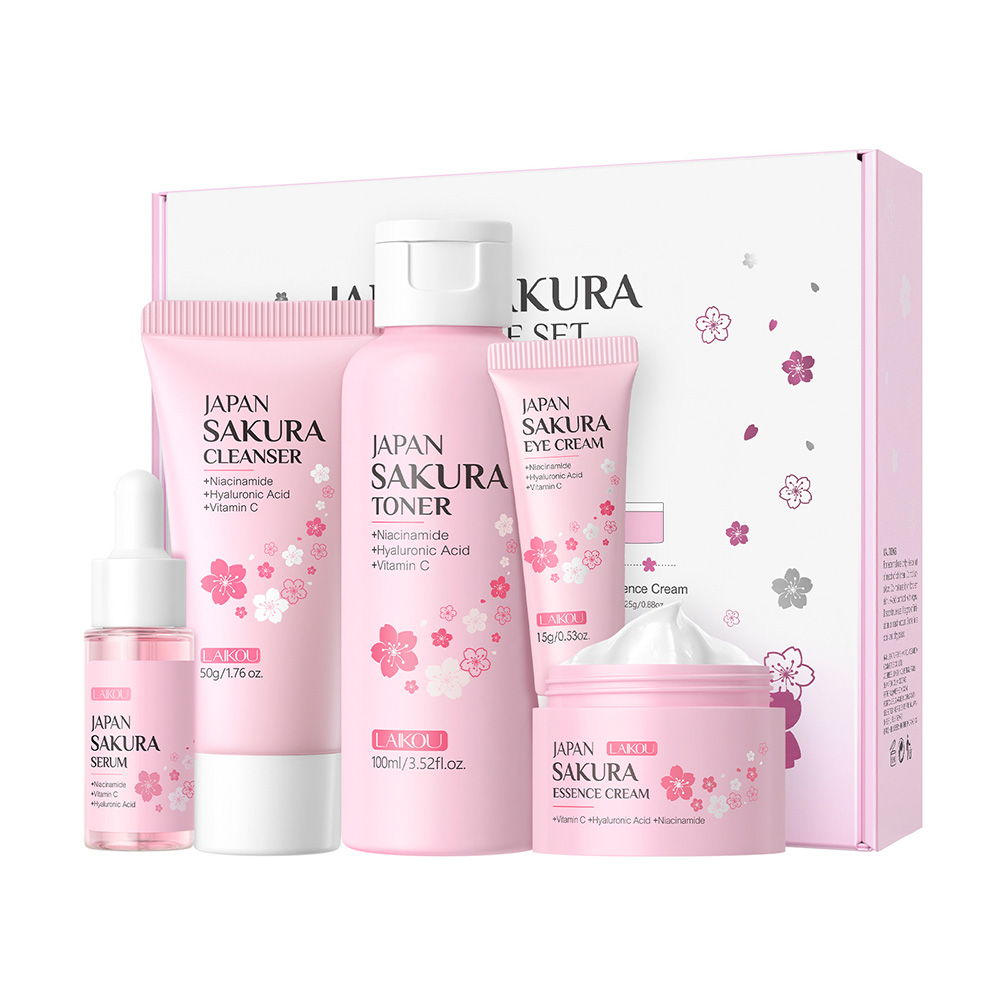 Coffret beauté LAIKOU Sakura 5 - Essence Serum Toner avis et prix