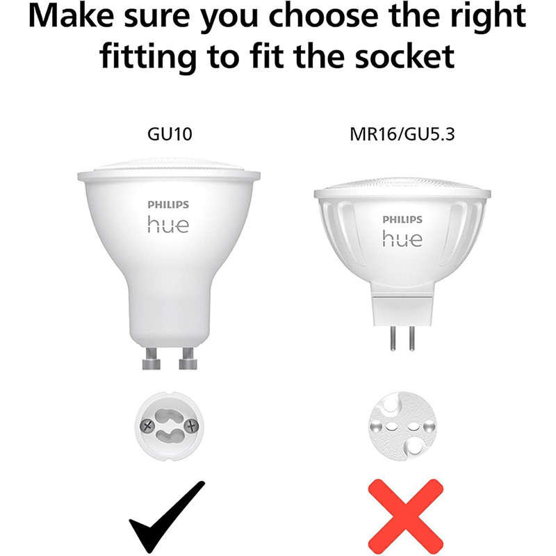 Philips Hue GU10 Spot LED inte - Philips Bulb Hue avis et prix