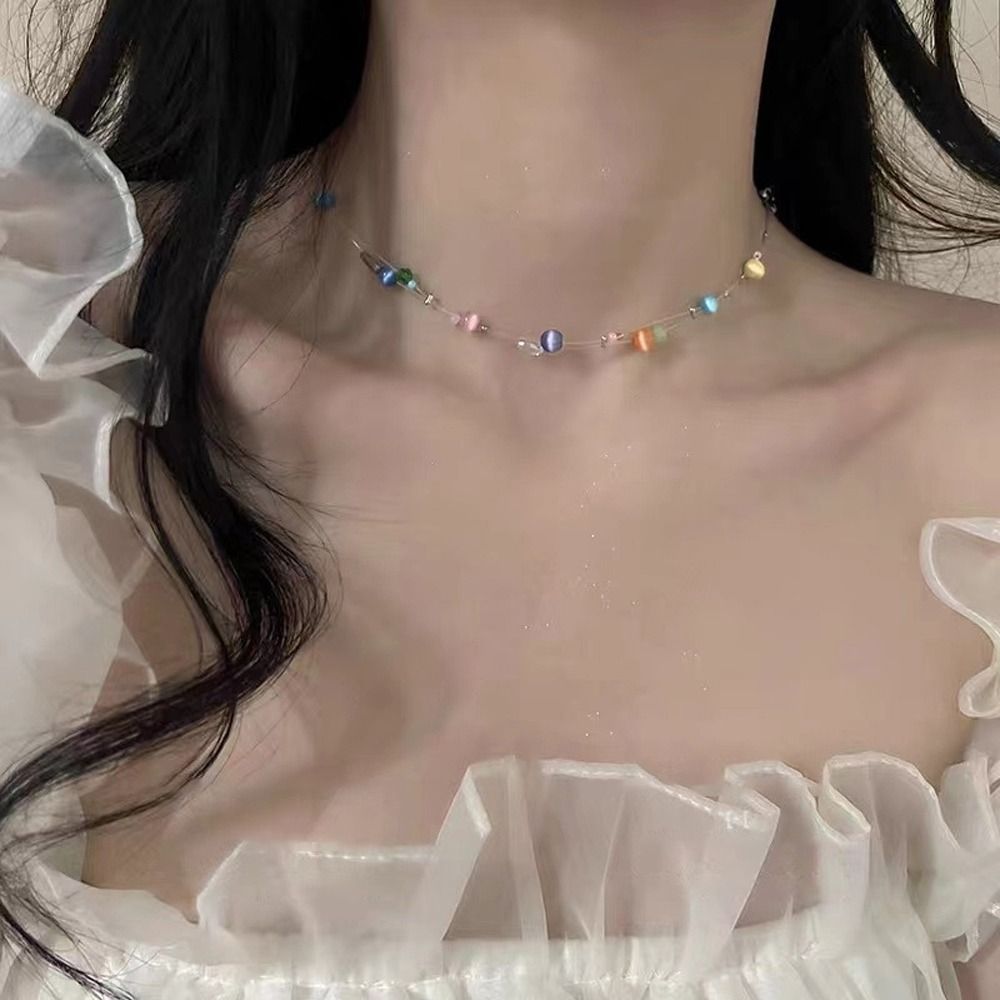 Collier tendance en alliage st - Korean Girls Lifestyle avis et prix