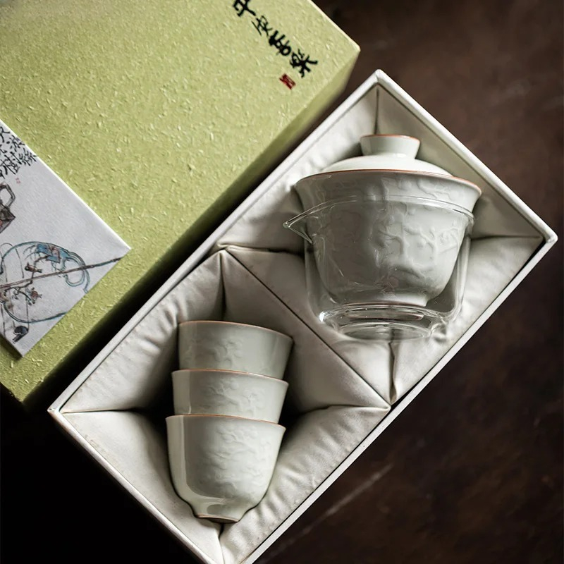 Ensemble de bols à couvercle e - Korean Tea Set avis et prix