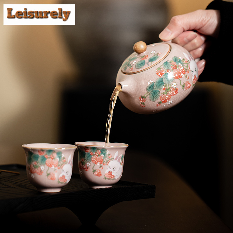Tasse à thé antique rose Ru Ki - Korean Tea Set avis et prix