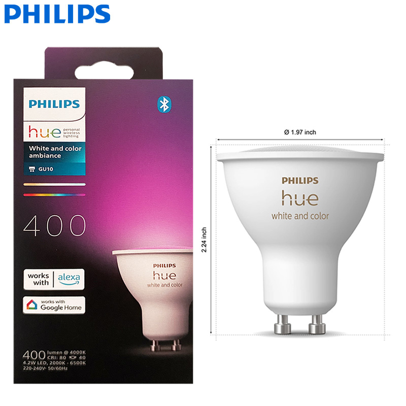 Philips Hue GU10 Spot LED inte - Philips Bulb Hue avis et prix