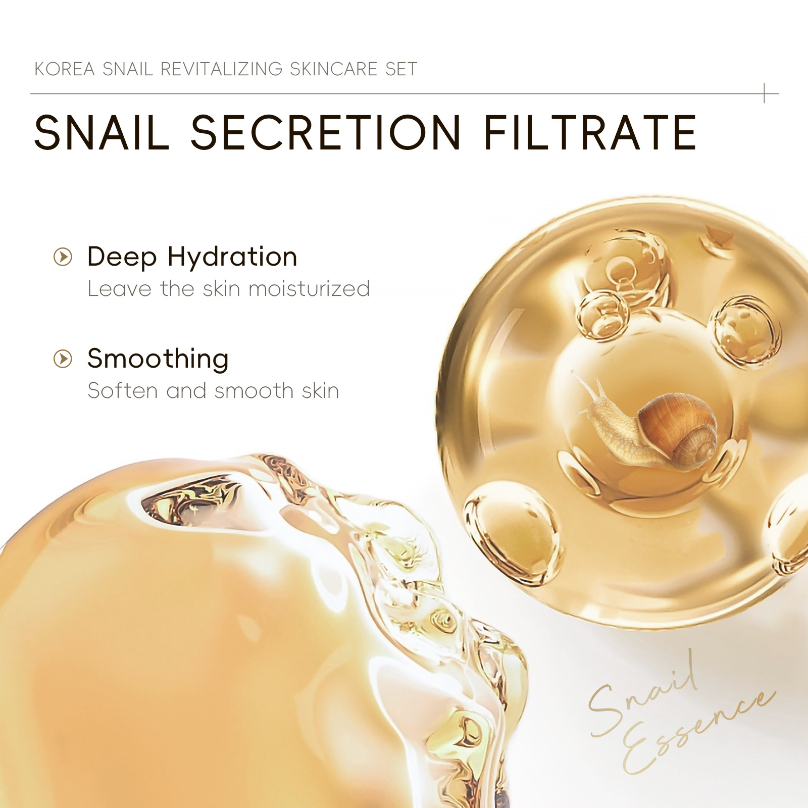 5 pièces en boîte corée escarg - Essence Serum Toner avis et prix
