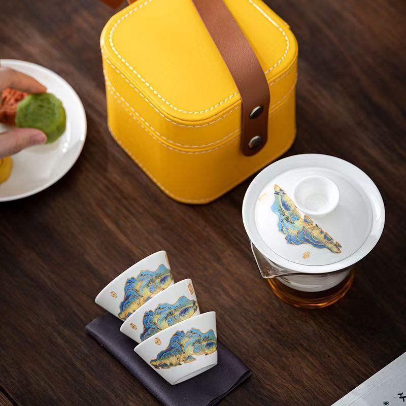 Service à thé en porcelaine bl - Korean Tea Set avis et prix